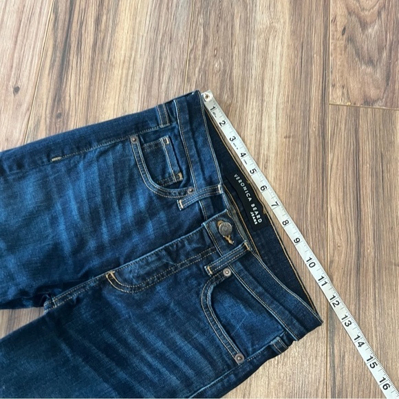 Veronica Beard Debbie High Rise Skinny Jeans Snap Button Side Vent - Picture 11 of 15
